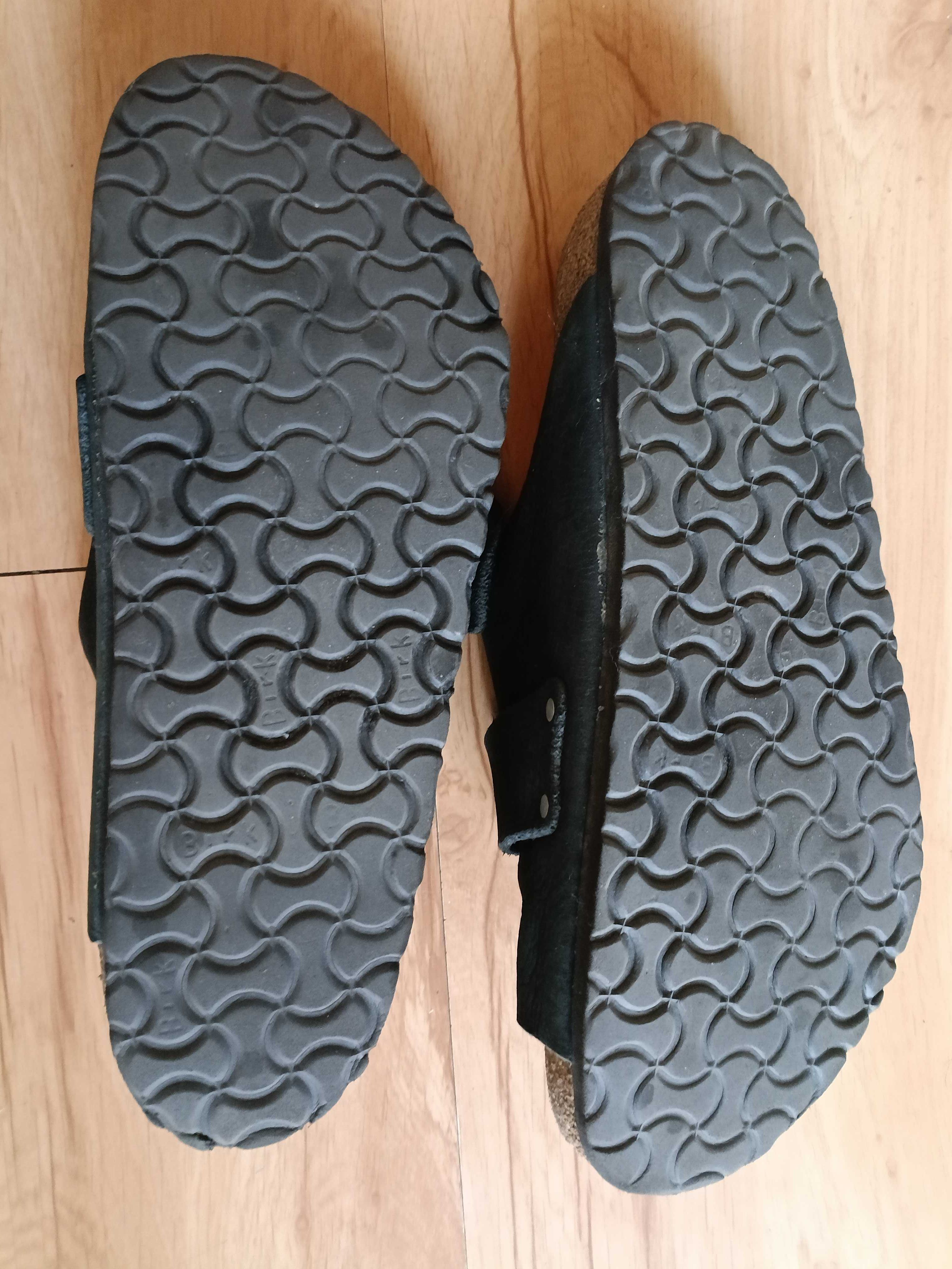 Birkenstock черни сини мъжки сандали чехли 45 46 естествена кожа