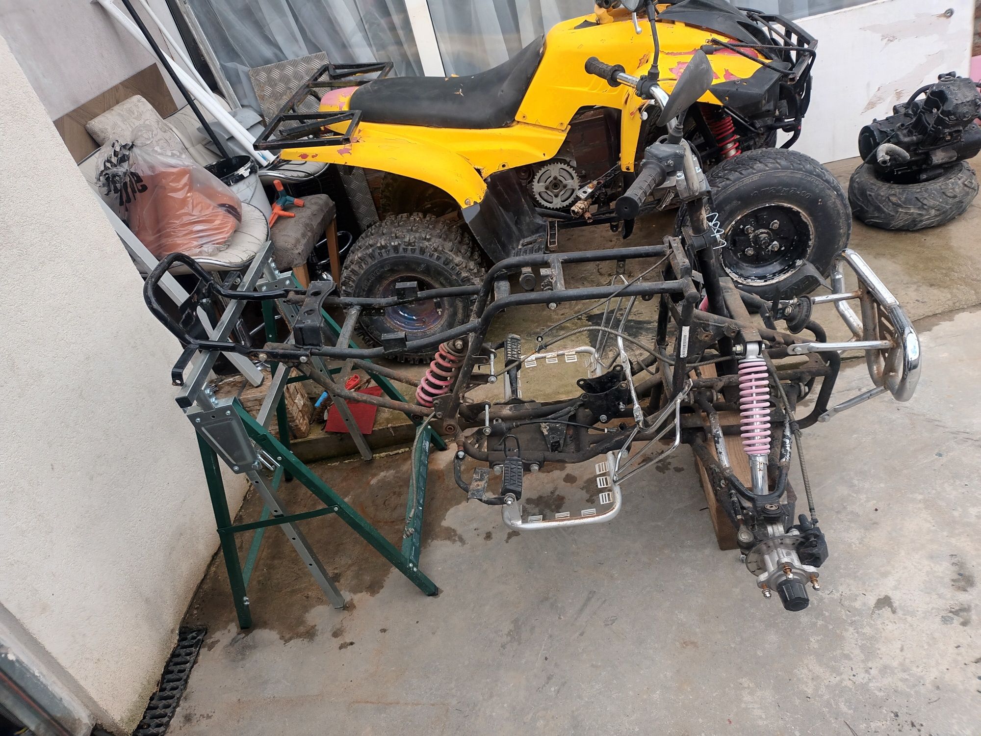 Cadru atv china 200cc albastru 300galben