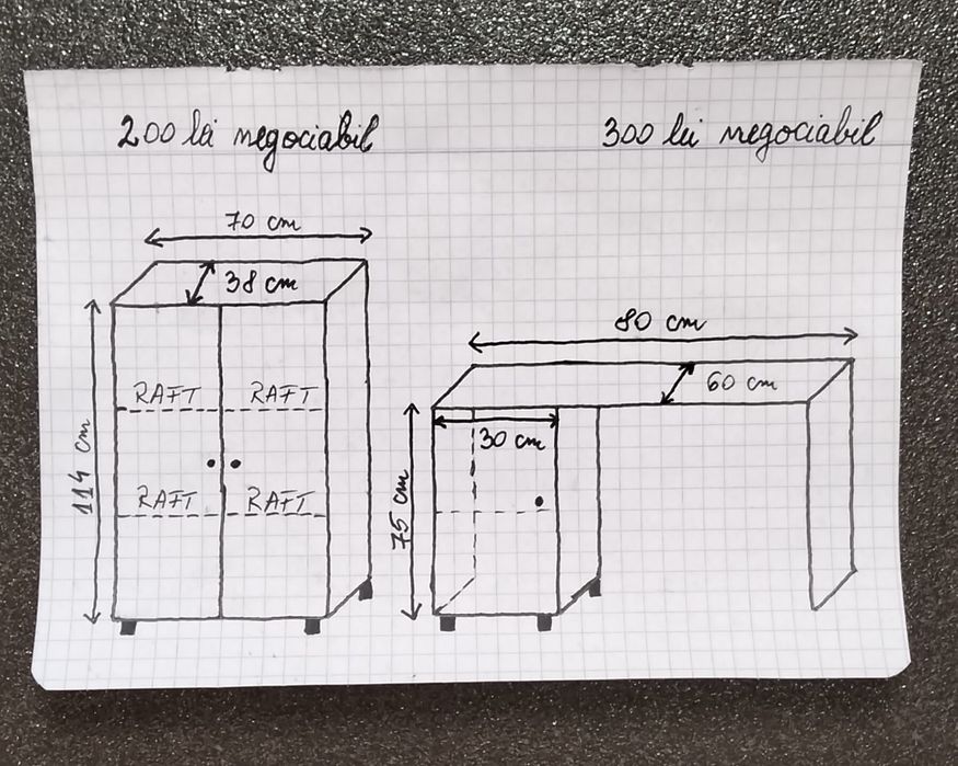 Mobila dormitor plus birou