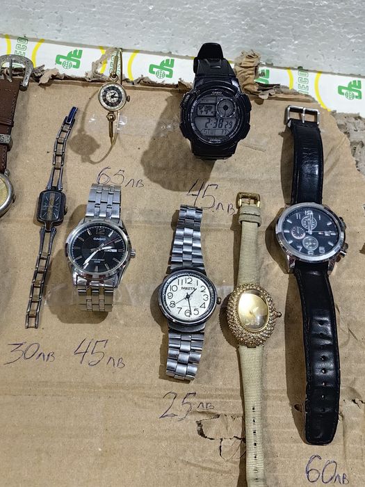 Часовници Casio, Seiko, Raketa, Diesel, Chaika и др
