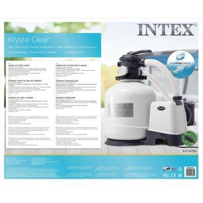 Пясъчна помпа Intex SX3200, 12000 L/h, за басейни над 36 м³, PVC, бяла