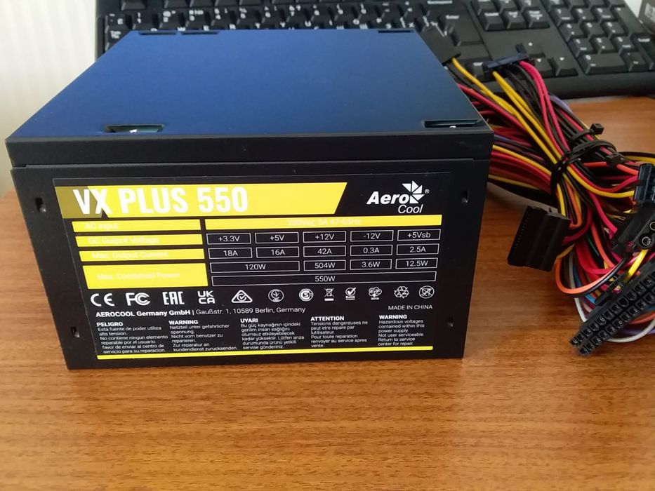 Блок питания AeroCool VX 550W Plus