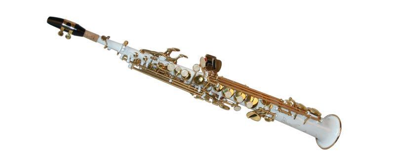 Saxofon Sopran NOU Karl Glaser Saxophone drept Si b ALB+Auriu