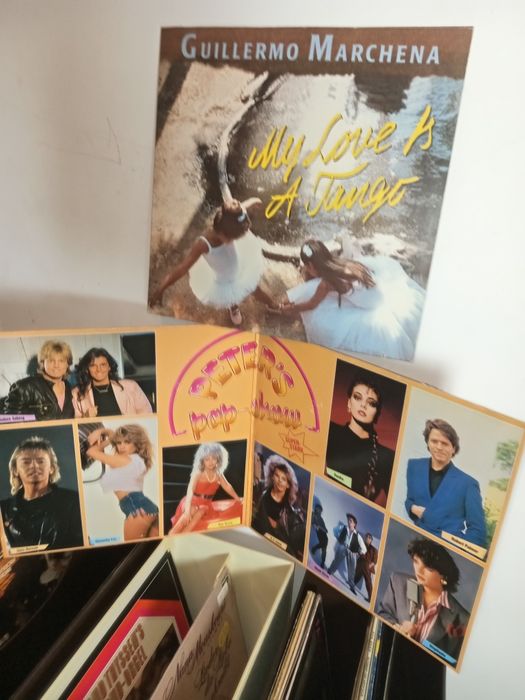 3 cutii vintige depozitare viniluri și discuri de vinil