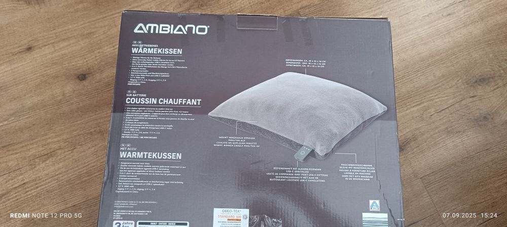 Vând  Perna încălzită. Special pentru camping / acasă