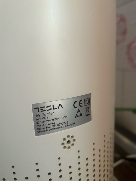 Purificator aer TESLA Air 3, 3 trepte viteza, Hepa, Wi-Fi, alb
