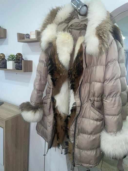 Parka blana natural vulpe