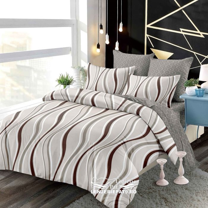 Lenjerie de Pat Păuni 6 Piese – Bumbac Finet Premium 230x250
