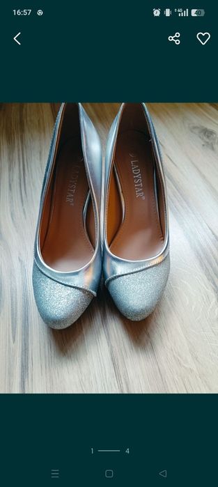 Pantofi femei argintii