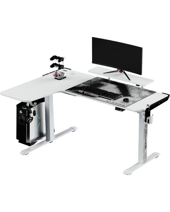 Гейминг бюро Ultradesk - Winger  бяло