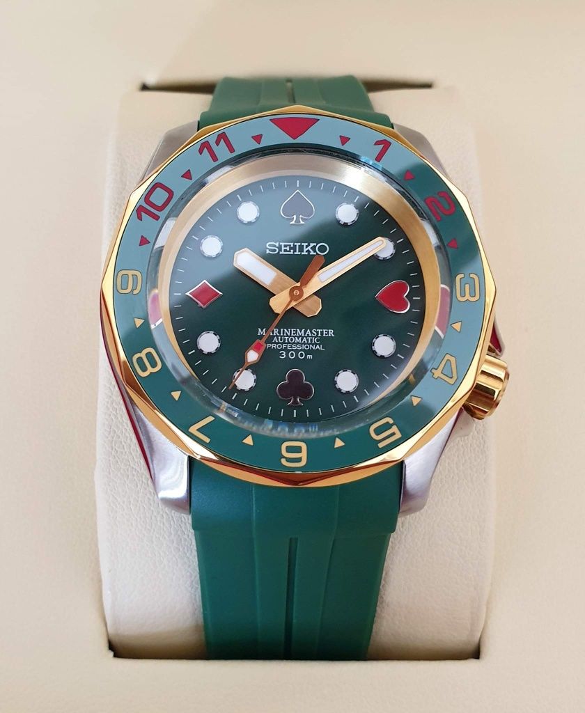 Seiko SKX Poker Mod Green