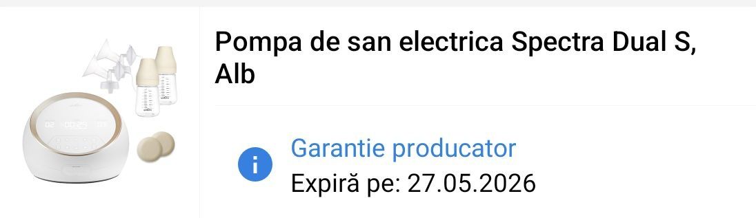 Pompa electrica Spectra Dual S