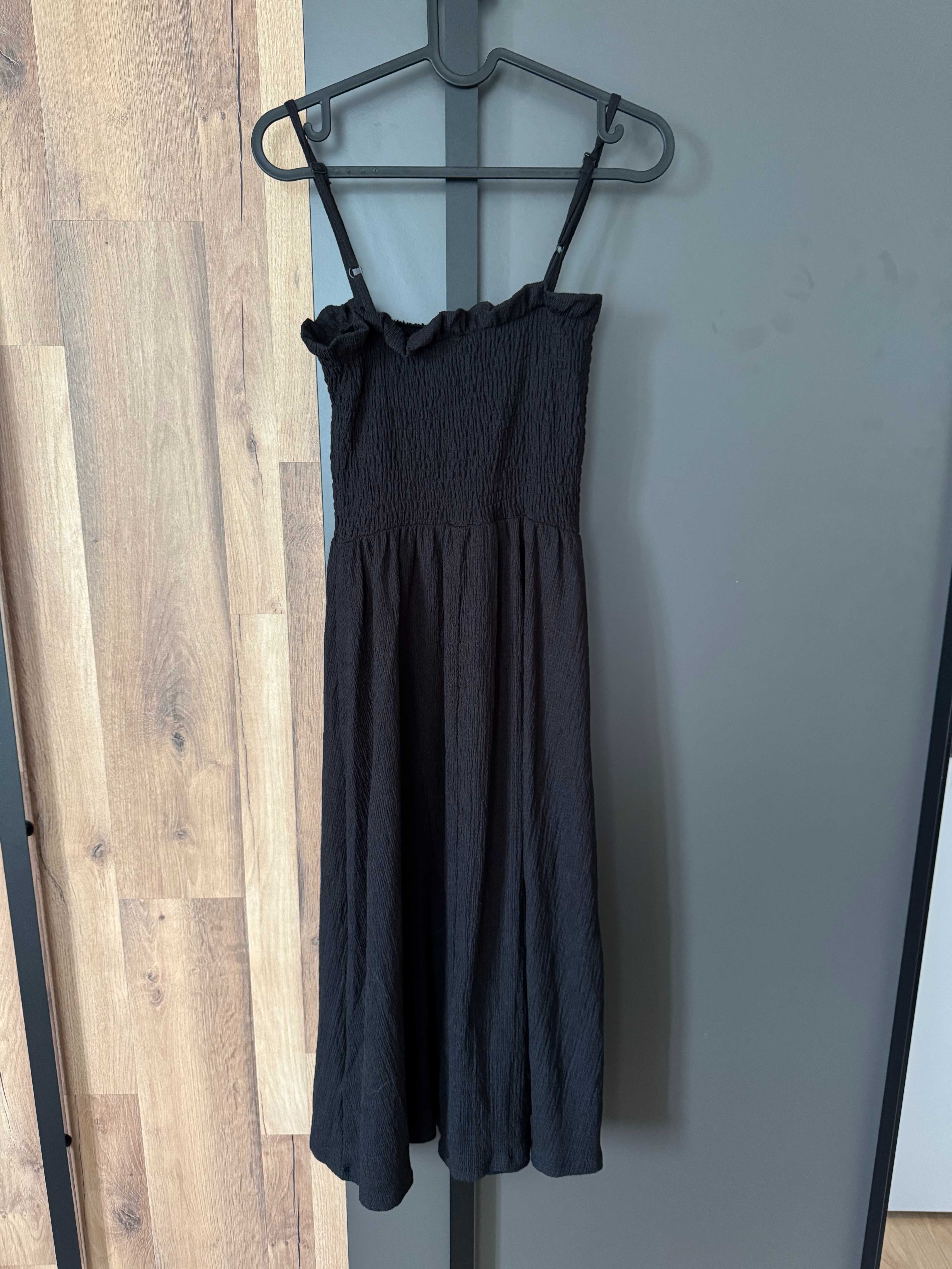 Черна рокля под коляното, S номер, H&M