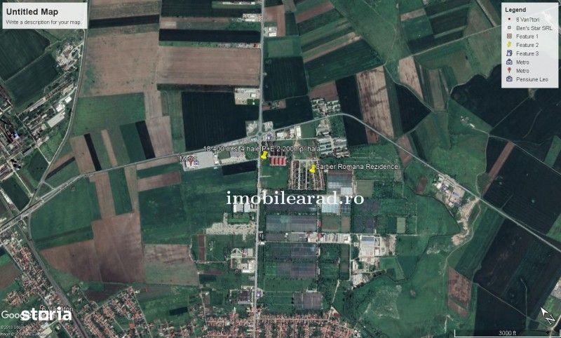Teren 18.400 mp cu 4 hale P+E pe Artera principala vizavi de Metro-Mom