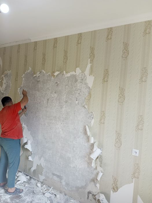 Demontaj uy buzish snos tozalash uborka  remontga tayyorlash