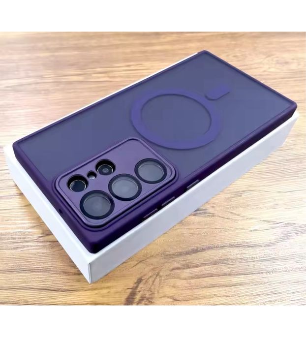 Samsung S23/S24/S25/PLUS/ULTRA - Husa Magsafe Spate Mat Colorata