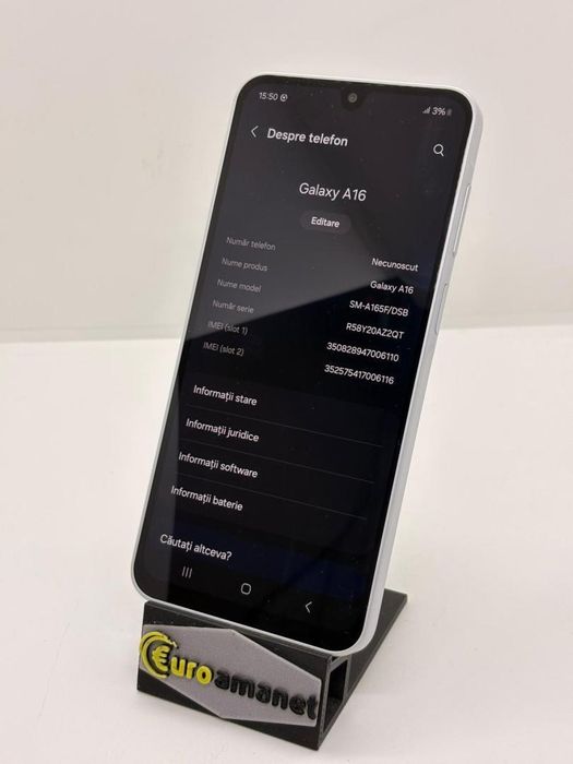 Telefon mobil Samsung Galaxy A16, Dual SIM, 128GB, 4GB RAM, 4G, -A-