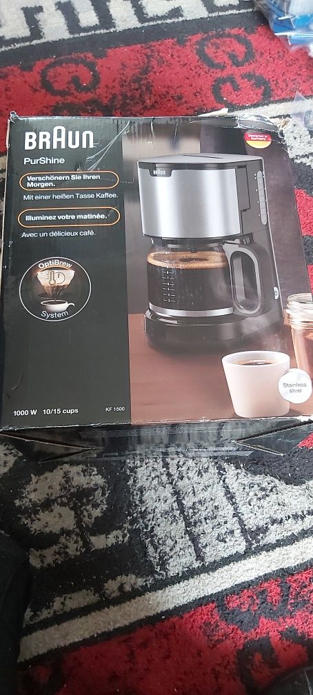 Aparat de cafea Braun PurShine KF 1500 BK - Aparat de cafea cu filtru