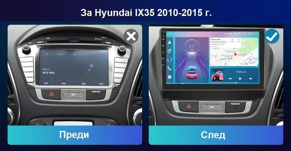 Hyundai IX35 мултимедия Android GPS навигация