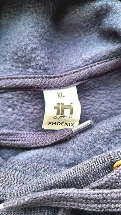 Худи темно синего цвета оверсайз