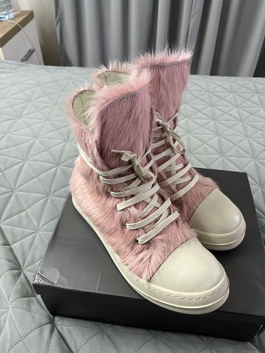 Rick Owens Ramones pink fur