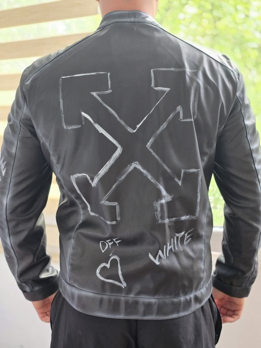 Geaca piele naturala OFF-White L