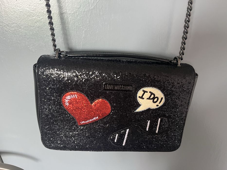 Чанта с пайети Love Moschino