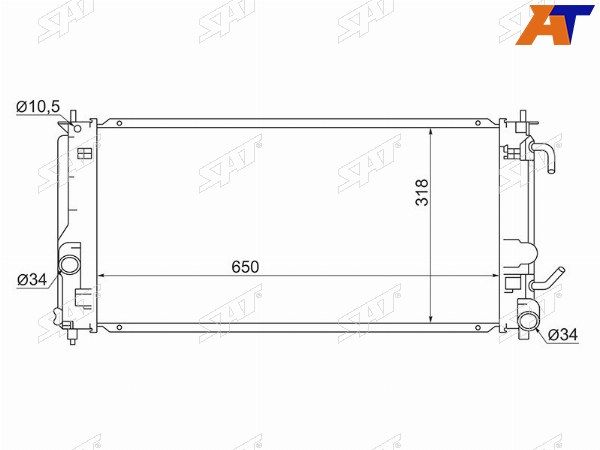 Радиатор Toyota Celica