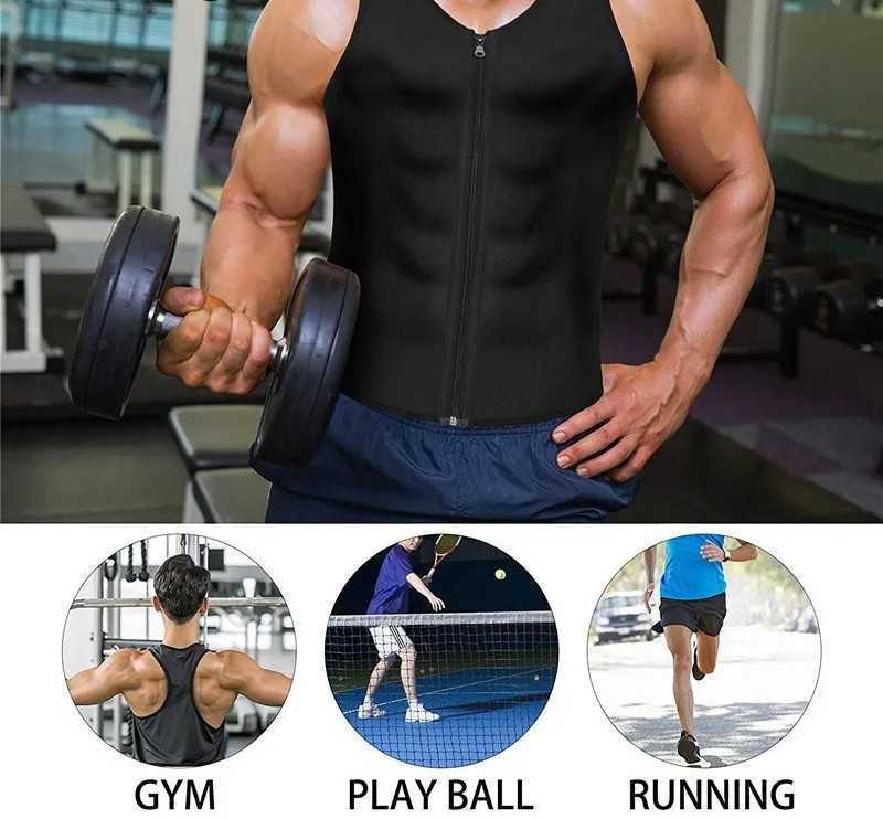 Vesta fitness pentru slabit barbati XXL efect sauna