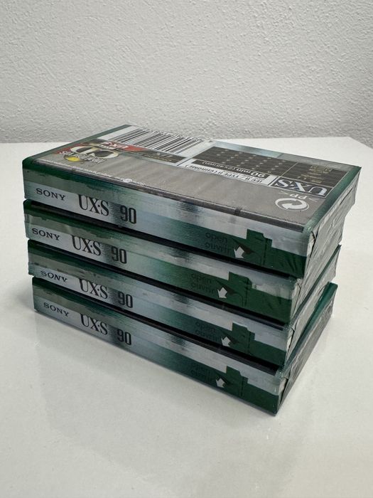 Lot 4 casete audio Sony UX-S, chrome super class 90
