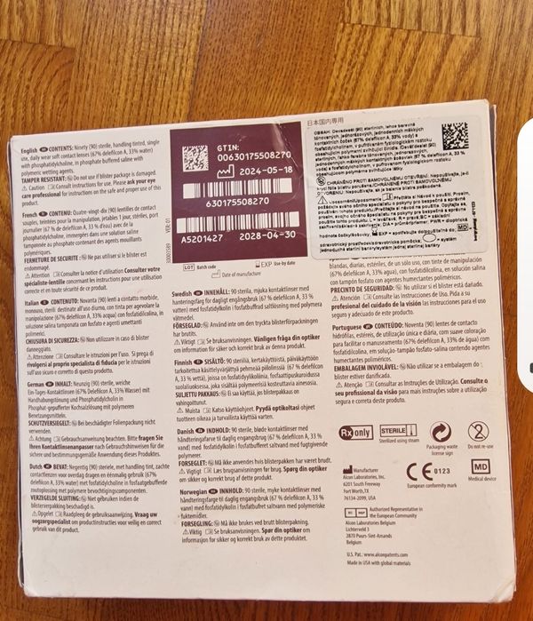 Dioptrii/Lentile de contact multifocale Dailies T