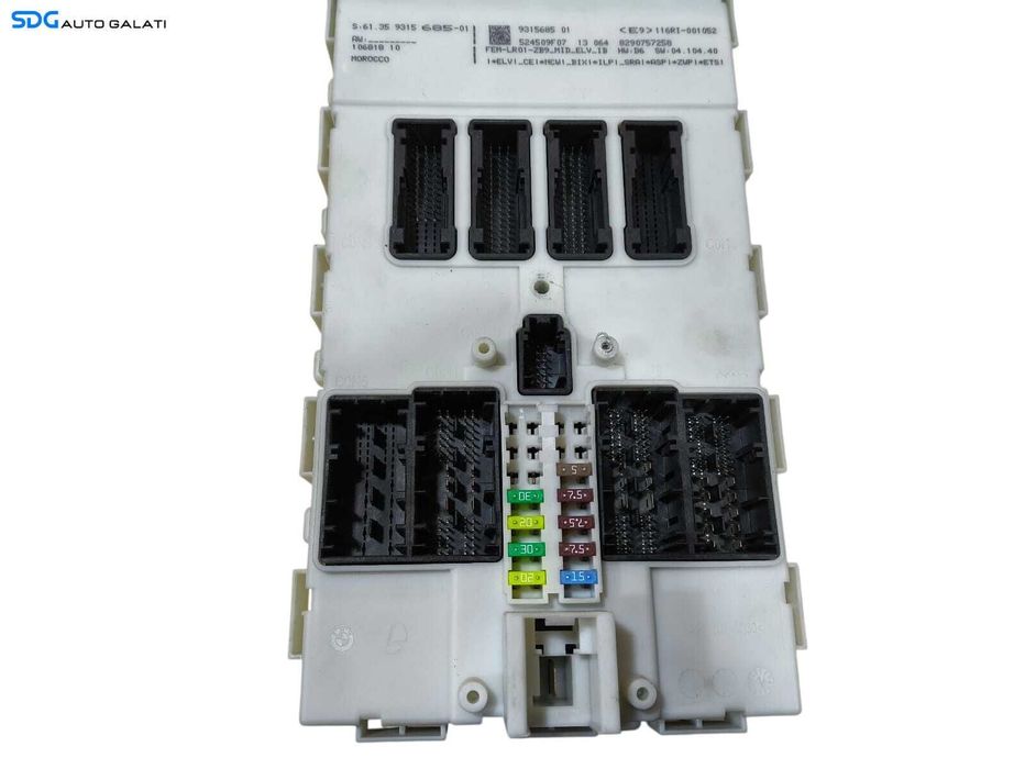 Unitate Modul Calculator FCC Control Confort Tablou Panou Sigurante BMW Seria 3 F30 F31 2.0 Diesel 2011 - 2018 Cod 9315685 9315685-01 [LR1629] [LR1630] [LR1631]