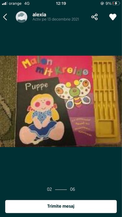 Carte de scris cu creta - lb germana