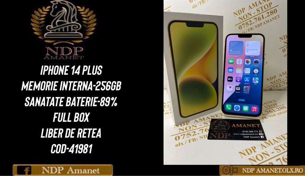 NDP Amanet Braila Iphone 14 Plus 256gb (41981)