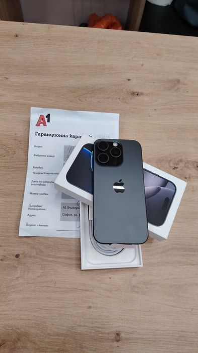 Л! Iphone 16 Pro 128 НОВ  ЕДИН ЦИКЪЛ