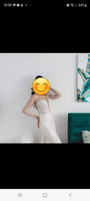 Rochia mireasa sirenă XS/S