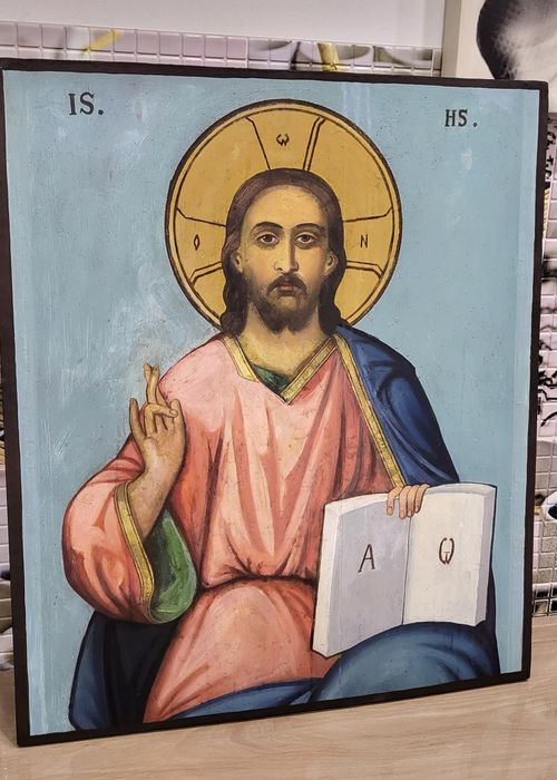 Icoana veche pictură pe lemn