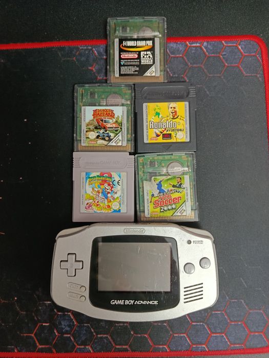 Consola Nintendo Gameboy Advance AGB-001 + 5 jocuri Super Mario Land