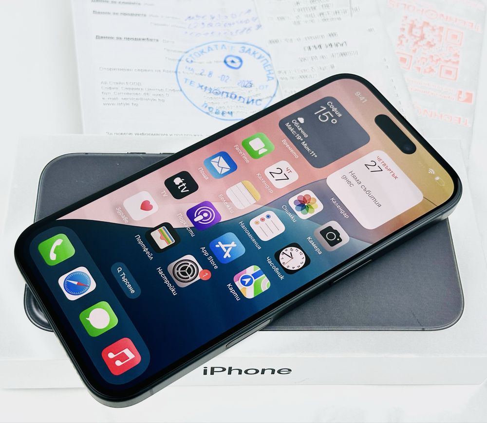 НОВ! Apple iPhone 16 128GB Black 2г. Гаранция!