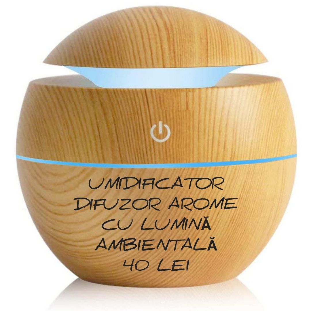 Umidificator difuzor uleiuri esențiale aromaterapie