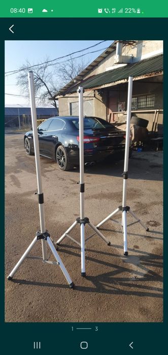 Stative de aluminiu reglabile pana la 170 cm 70 lei bucata