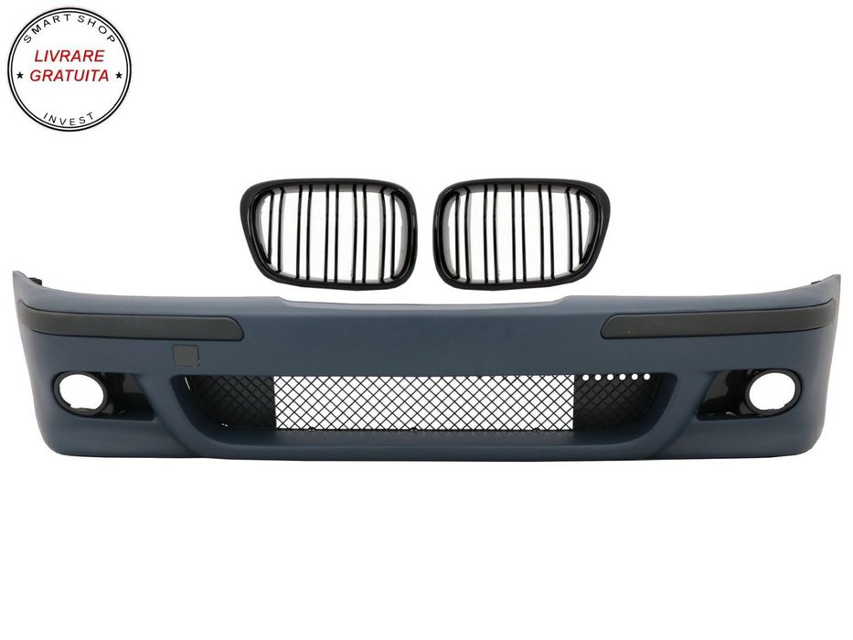 Bara Fata cu Grile Centrale Negru Lucios BMW Seria 5 E39 (1995-2003) M5 Design- livrare gratuita