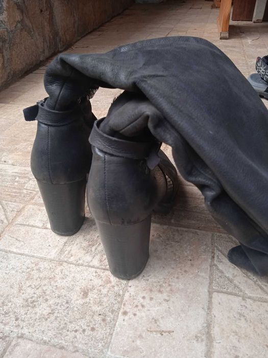 Дамски кожени ботуши Marco Tozzi