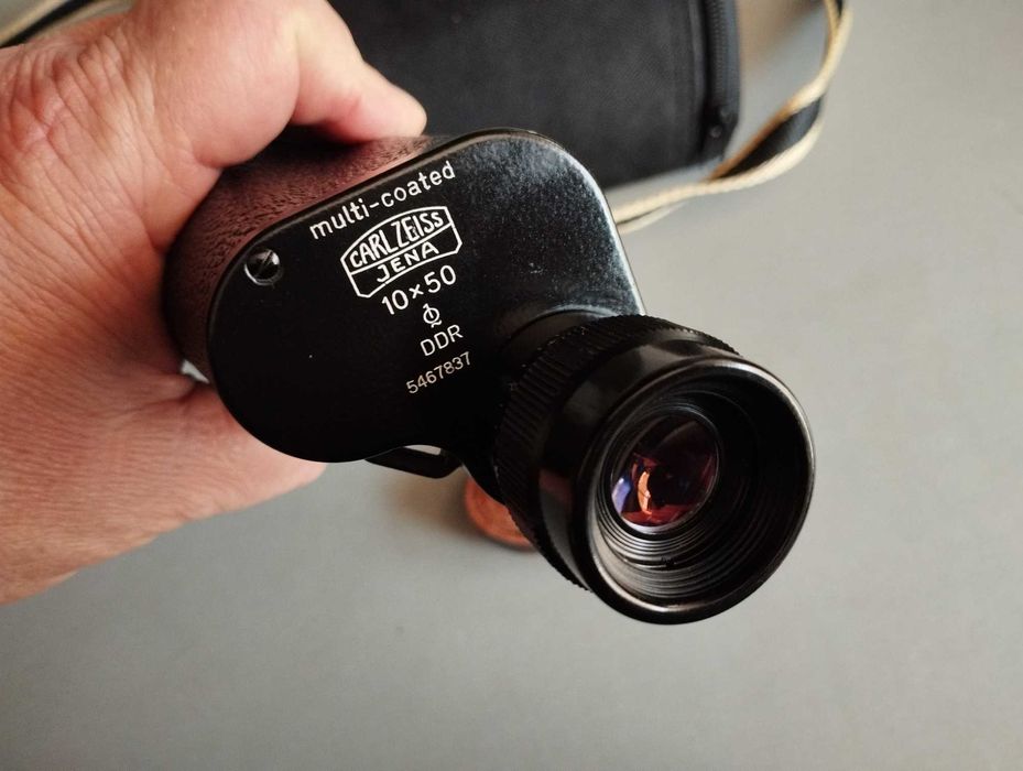 ТОП Немски Рядък Монокъл Carl Zeiss Jena Dekarismo 10x50 1Q МС
