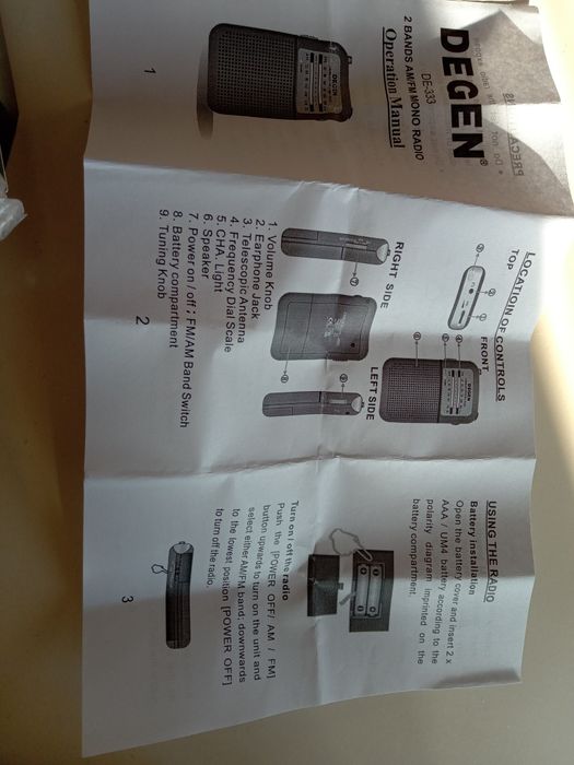 degen de-333 портативно (джобно) радио