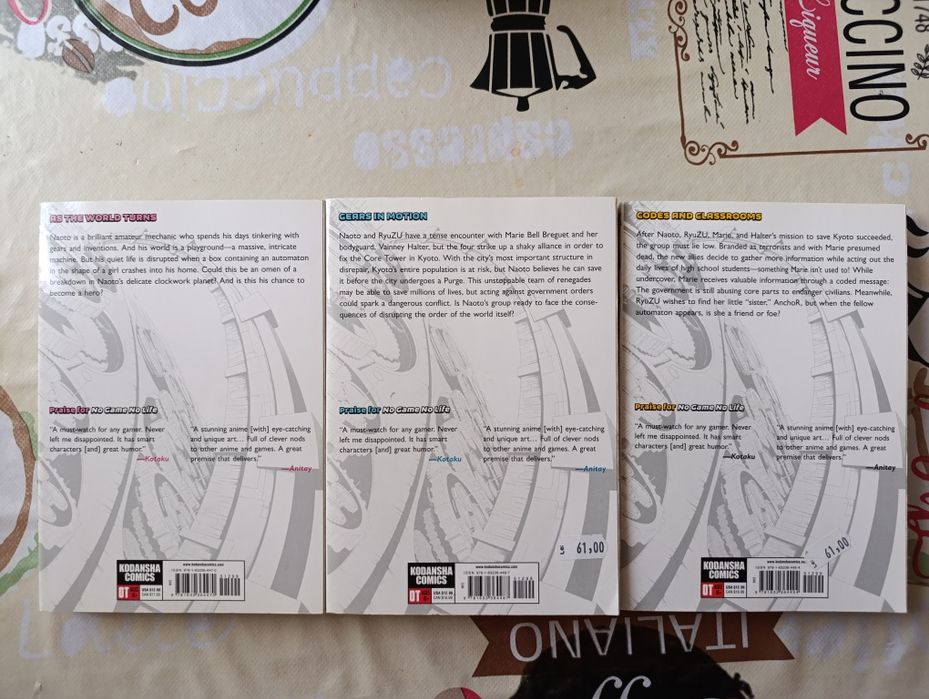 Clockwork Planet – Vol. 1, 2, 3 – Manga NOUĂ