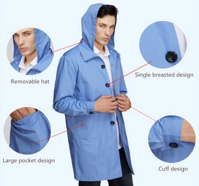 RF EMF EMR WiFi BT5 5G Екраниран Шлифер с Електромагнитна Защита EMP