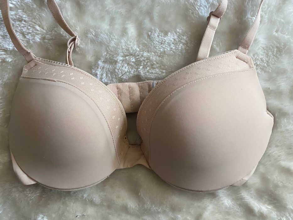 Sutien bej/nude, cu dantela, marime 75B, nou, H&M, 45lei