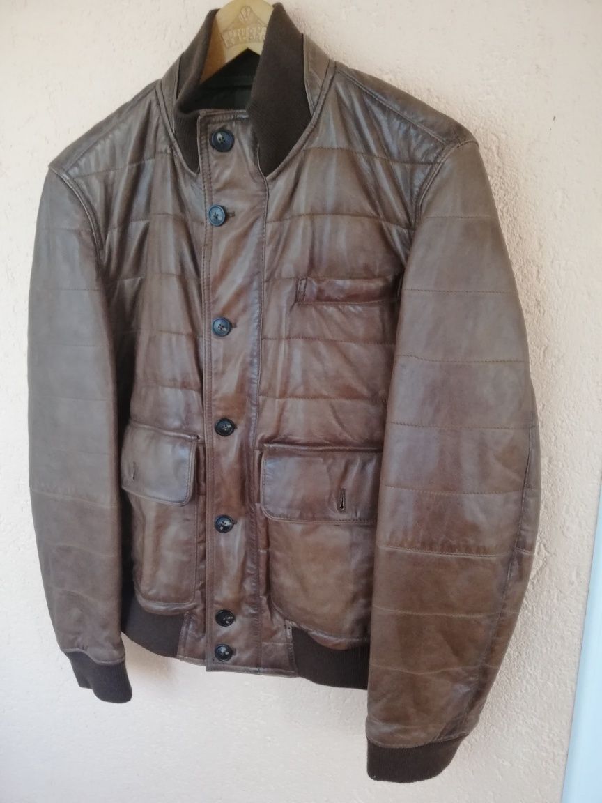 Geaca piele bărbati Massimo Dutti M