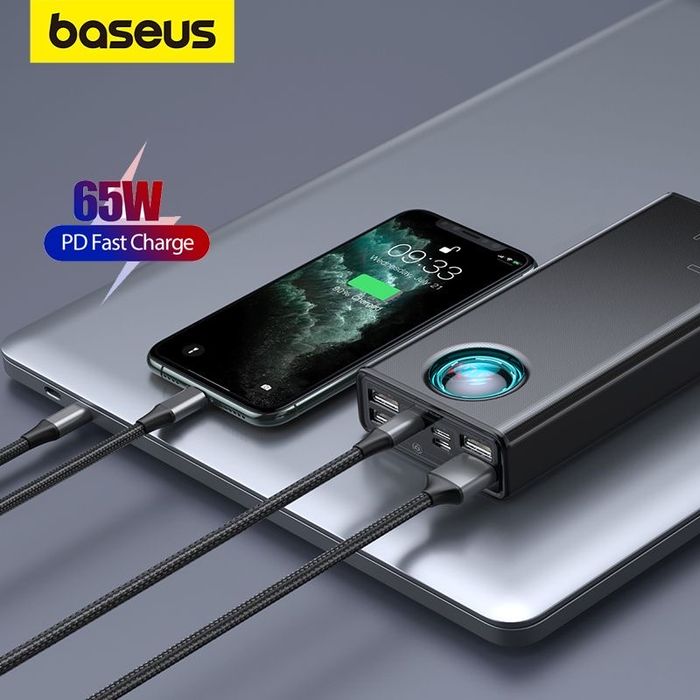 Basus powerbank 65w 27.000mah noutbuk uchun